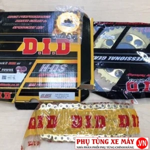Nhông sên dĩa DID vàng cho Sirius, Jupiter (không Fi) - PHỤ TÙNG XE MÁY