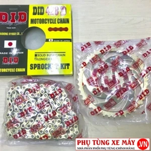 Nhông sên dĩa DID vàng cho Suzuki Raider 150, Raider Fi, Suzuki Sport