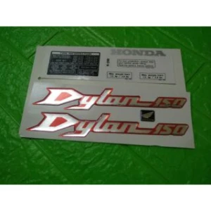 Bộ tem nổi Honda Dylan màu bạc đỏ