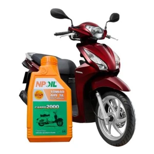 Dầu nhớt xe máy CARPO 2000 (Synthetic Oil) - API SM - JASO MA2/MB - 10W40 - 0.8L/1L (Xe số và Xe tay ga)