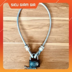 Dây cáp khóa xe máy loại 8 ly và 10 ly và có chọn kèm mua thêm khóa