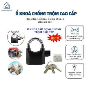 Khóa Chống Trộm Xe Máy Ổ Khoá Nhà Báo Động Tự Kêu To Khi Bị Tác Động Lực
