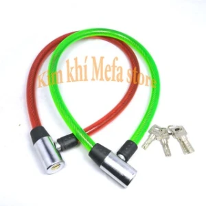 Khóa dây cáp chống cắt trộm cửa nhà, xe máy, xe đạp