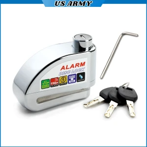 Khóa Đĩa Cao Cấp US ARMY, Khóa Đĩa Xe Máy Hú Báo Động Chống Trộm, Chống Cắt Dành Cho Xe Máy
