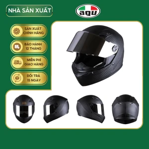 Mũ Bảo Hiểm Fullface AGU A138 Carbon - Hàng Chính Hãng Bảo Hành 12 Tháng - Sản Phẩm Thời Trang Và Cao Cấp