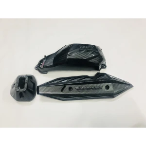 Vario 2018 2019 Bộ 3 Món (Ốp Pô+chụp Pô + Pô e) màu Carbon BẢO LONG RACING