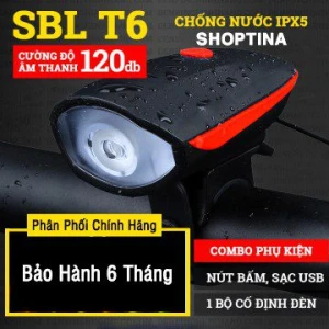 Đèn LED Xe Đạp Siêu Sáng Còi