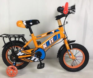 Xe Đạp Trẻ Em 12 Inch Keithbike Sừng Trâu Cam
