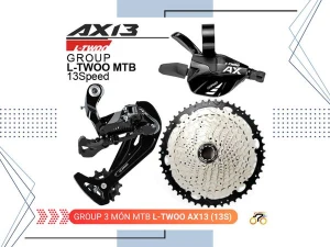 BỘ GROUP XE ĐẠP - LTWOO AX13 - MTB 13 TỐC ĐỘ - LÍP THẢ (3 MÓN)