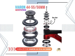CHÉN CỔ XE ĐẠP - VIARON 44 x 56mm - CỔ THẢ - BẠC ĐẠN