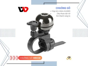 CHUÔNG GÕ - WEST BIKING WB038 (NẮP ĐEN)