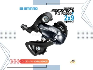 CÙI ĐỀ SAU - SHIMANO SORA RD R3000 - ROAD (9 TỐC ĐỘ)