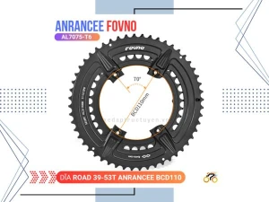 DĨA ĐÔI XE ĐẠP - ROAD - ANRANCEE - 53 / 39T (THAY THẾ CHO SHIMANO R5800, R7000, R8000, R8100, R9100)