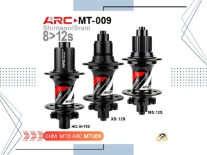 ĐÙM XE ĐẠP - HUB ARC MT009 - MTB - CỐI HG - BẠC ĐẠN - THẮNG ĐĨA - LÍP THẢ - 32L (CẶP)