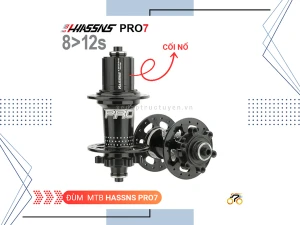 ĐÙM XE ĐẠP - HUB HASSNS PRO7 - MTB - BẠC ĐẠN - THẮNG ĐĨA - LÍP THẢ - 32L