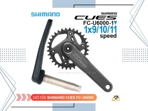 GIÒ DĨA XE ĐẠP MTB - SHIMANO CUES FC U6000 - 32T - NHÔM (KHÔNG KÈM CỐT RỖNG)