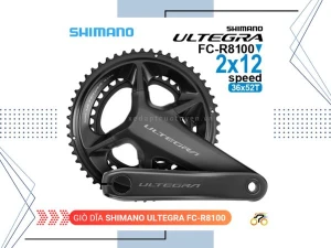 GIÒ DĨA XE ĐẠP ROAD - SHIMANO ULTEGRA R8100 - 36-52T - NHÔM (KHÔNG KÈM CỐT RỖNG)