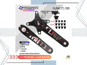 GIÒ KHÔNG DĨA MTB - PROWHEEL CLAW - BCD 104 (KHÔNG KÈM TRỤC RỖNG)
