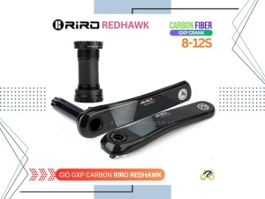 GIÒ KHÔNG DĨA XE ĐẠP - GXP - RIRO REDHAWK - CARBON (KÈM CỐT RỖNG)
