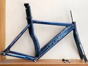 KHUNG SƯỜN XE ĐẠP FIXED GEAR 700c - GRAY F17 - NHÔM - PHUỘC CARBON