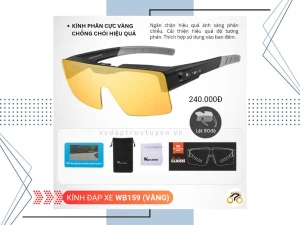 KÍNH THỂ THAO - KHUNG CẬN - WEST BIKING WB159- PHÂN CỰC MÀU VÀNG