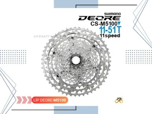 LÍP XE ĐẠP MTB - SHIMANO DEORE CS M5100 / 11-51T - KIỂU THẢ HG (11 TỐC ĐỘ)