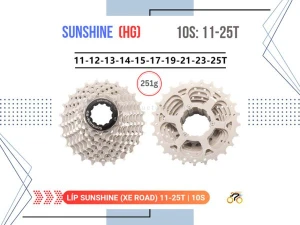 LÍP XE ĐẠP ROAD - 11/25T - SUNSHINE - KIỂU THẢ (10 TỐC ĐỘ)
