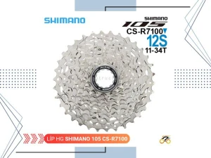 LÍP XE ĐẠP ROAD - SHIMANO 105 CS R7100 - 11-34T - KIỂU THẢ (12 TỐC ĐỘ)