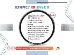 NIỀNG XE ĐẠP 20