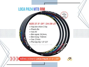 NIỀNG XE ĐẠP LOCA 27.5 MTB - THẮNG ĐĨA - 28L