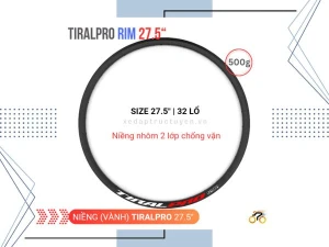 NIỀNG XE ĐẠP - TIRAL PRO 27.5 MTB - THẮNG ĐĨA - 32L (21MM)