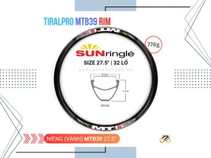 NIỀNG XE ĐẠP - TIRAL PRO MTB39 DH 27.5 MTB - THẮNG ĐĨA - 32L