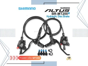 PHANH ĐĨA DẦU - THẮNG DẦU XE ĐẠP - SHIMANO MT200 (BỘ)