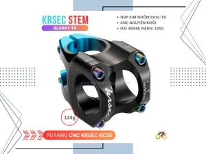 PÔ TĂNG XE ĐẠP - CNC KRSEC KC35 - 31.8mm x 35mm