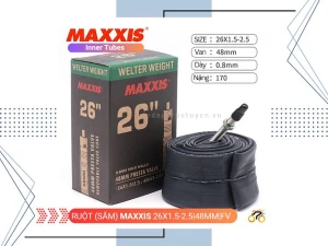 RUỘT XE ĐẠP - MAXXIS 26 - 26x1.5-2.5 - FV 48MM (VAN NHỎ)