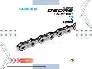 SÊN XE ĐẠP MTB - SHIMANO DEORE CN M6100 (116 MẮT, KÈM KHOÁ MỞ NHANH) (12 TỐC ĐỘ)