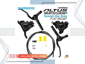 THẮNG ĐĨA DẦU XE ĐẠP - SHIMANO MT200 UR300 - FLAT MOUNT (BỘ)