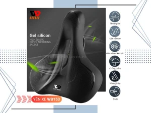YÊN XE ĐẠP - WEST BIKING WB153 (GEL - BÓNG SILICON)