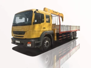Xe Tải FUSO 3 Chân 12 Tấn Gắn Cẩu Soosan 5 Tấn 4 Khúc