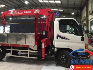 Xe Tải Hyundai HD120S 8.5 Tấn Gắn Cẩu Unic UR-V344 3 Tấn