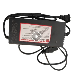 Bộ sạc xe máy điện Osakar 60V-20Ah - Hàng chính hãng - Phố Xe Điện
