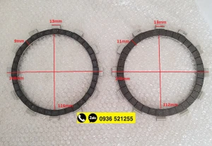 Bộ ly hợp lá bố lá côn chính hãng XV125, 250 Yamaha Virago 250, 125, SR400, SR250, SRV250... và các dòng xe tương 1 bộ 5 lá