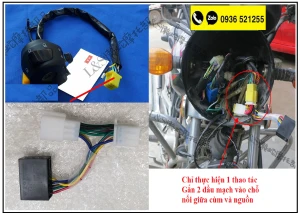 Mạch đèn ưu tiên Hazard cho Suzuki EN150 GZ150 ... Phiên bản đa chức năng đèn tròn