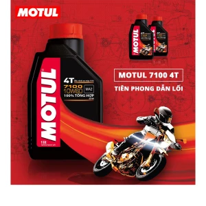 Nhớt chuyên giành cho xe moto phân khối lớn  Motul 7100 10W50 4T 1L chính hãng