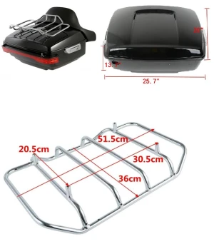 Thùng giữa Harley Grand Gliding Road King Highway Gliding Street có baga trên thùng