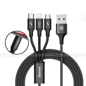 Cáp sạc điện thoại Baseus Rapid Series 3 in 1