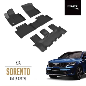 THẢM LÓT SÀN 3D KAGU MAXPIDER CHO KIA SORENTO 2021 (7 chỗ)