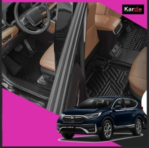 Thảm lót sàn xe HONDA CRV 2018 - 2023 - KARDO tràn viền bậc cửa
