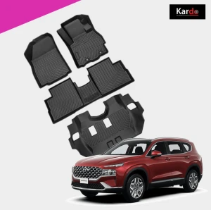 Thảm lót sàn xe HYUNDAI SANTAFE thương hiệu KARDO