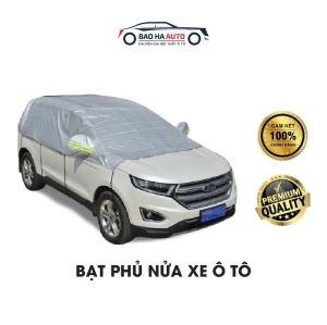 Bạt phủ nửa xe ô tô, bạt phủ nóc xe chống nóng tráng nhôm
